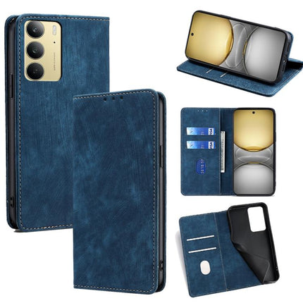 RFID Anti-theft Brush Magnetic Leather Phone Case, For Realme 14 Pro+ 5G, For Realme 14 Pro 5G Global, For Realme C75 4G / 14x 5G Global, For Realme 13 Pro 5G
