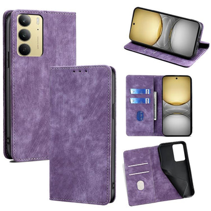 RFID Anti-theft Brush Magnetic Leather Phone Case, For Realme 14 Pro+ 5G, For Realme 14 Pro 5G Global, For Realme C75 4G / 14x 5G Global, For Realme 13 Pro 5G