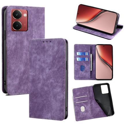 RFID Anti-theft Brush Magnetic Leather Phone Case, For Realme GT 7 5G Global, For Realme 14 5G Global, For Realme P3 Ultra 5G, For Realme P3 Pro 5G Global