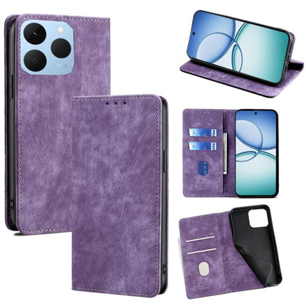 RFID Anti-theft Brush Magnetic Leather Phone Case, For Realme C85 5G, For Realme C85 Pro 4G, For Realme 15T 5G Global, For Realme C71 4G