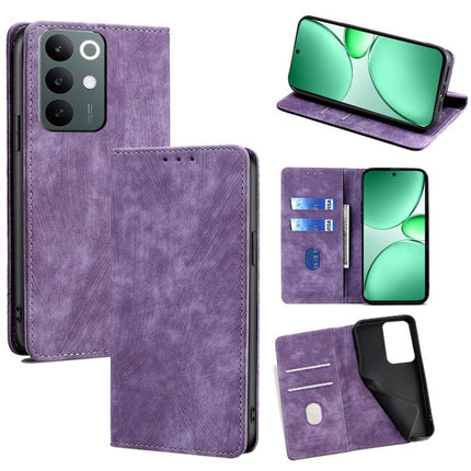 RFID Anti-theft Brush Magnetic Leather Phone Case, For Realme C85 5G, For Realme C85 Pro 4G, For Realme 15T 5G Global, For Realme C71 4G