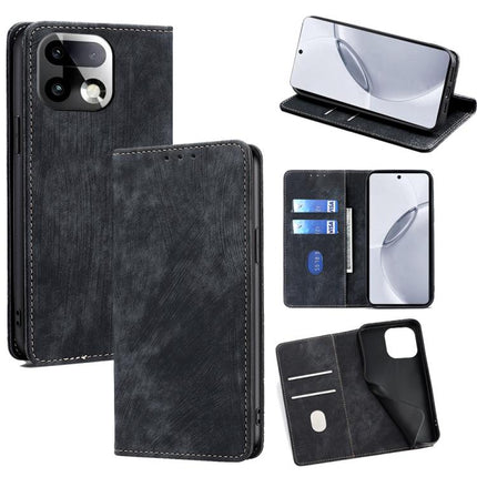 RFID Anti-theft Brush Magnetic Leather Phone Case, For Realme 16 5G Global, For Realme 16 Pro+ 5G, For Realme 16 Pro 5G, For Realme P4x 5G