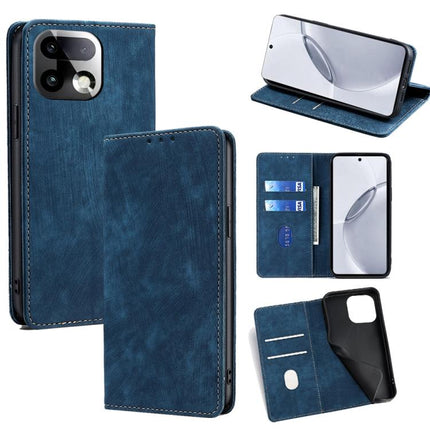 RFID Anti-theft Brush Magnetic Leather Phone Case, For Realme 16 5G Global, For Realme 16 Pro+ 5G, For Realme 16 Pro 5G, For Realme P4x 5G