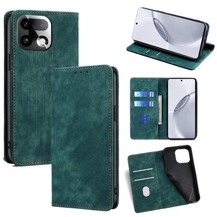 RFID Anti-theft Brush Magnetic Leather Phone Case, For Realme 16 5G Global, For Realme 16 Pro+ 5G, For Realme 16 Pro 5G, For Realme P4x 5G