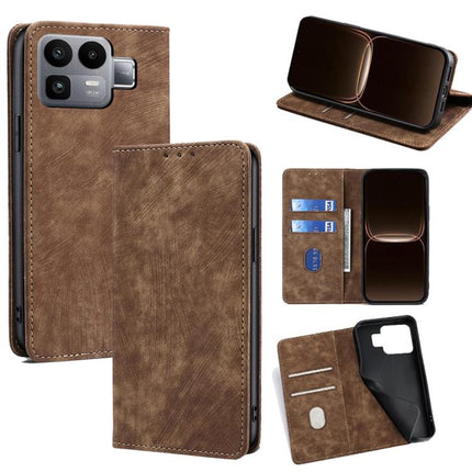 RFID Anti-theft Brush Magnetic Leather Phone Case, For Realme Neo8 5G, For Realme 16 Pro+ 5G, For Realme 16 Pro 5G, For Realme P4x 5G