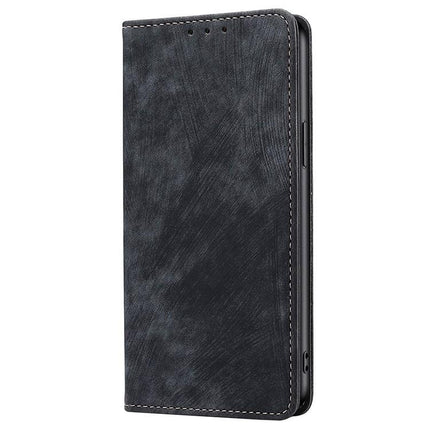 RFID Anti-theft Brush Magnetic Leather Phone Case, For Realme 16 5G Global, For Realme 16 Pro+ 5G, For Realme 16 Pro 5G, For Realme P4x 5G
