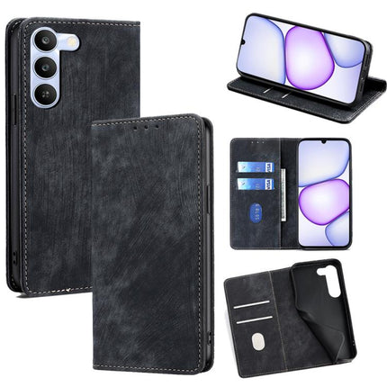 RFID Anti-theft Brush Magnetic Leather Phone Case, For Realme P4 Power 5G, For Realme Note 80 4G, For Realme C83 5G, For Realme Neo8 5G