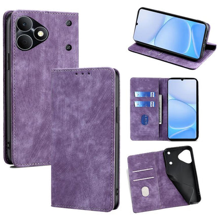 RFID Anti-theft Brush Magnetic Leather Phone Case, For Realme P4 Power 5G, For Realme Note 80 4G, For Realme C83 5G, For Realme Neo8 5G