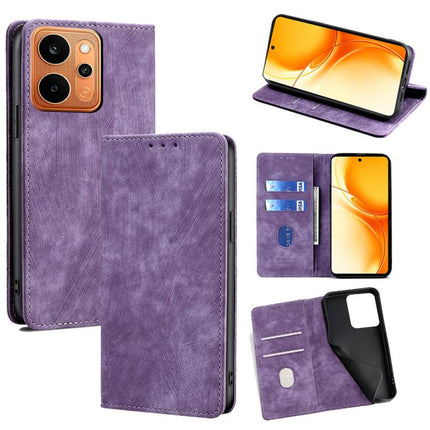 RFID Anti-theft Brush Magnetic Leather Phone Case, For Realme P4 Power 5G, For Realme Note 80 4G, For Realme C83 5G, For Realme Neo8 5G