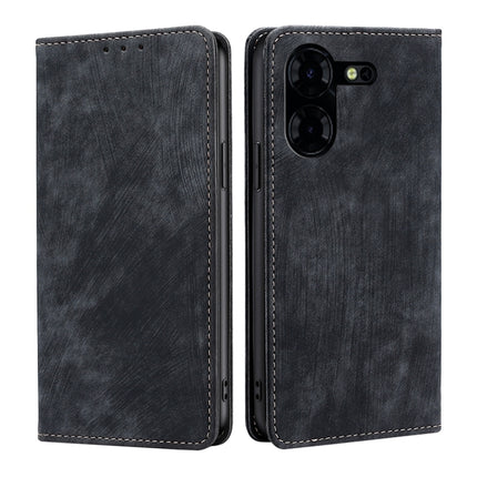 RFID Anti-theft Brush Magnetic Leather Phone Case, For Tecno Pova 5 Pro, For Tecno Pova Neo 3, For Tecno Camon 20 Premier 5G, For Tecno Camon 20 Pro 5G