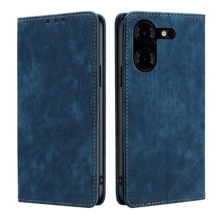 RFID Anti-theft Brush Magnetic Leather Phone Case, For Tecno Pova 5 Pro, For Tecno Pova Neo 3, For Tecno Camon 20 Premier 5G, For Tecno Camon 20 Pro 5G