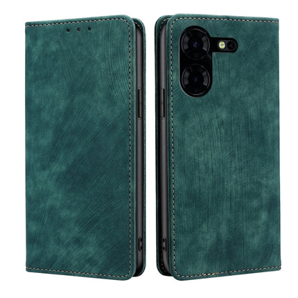 RFID Anti-theft Brush Magnetic Leather Phone Case, For Tecno Pova 5 Pro, For Tecno Pova Neo 3, For Tecno Camon 20 Premier 5G, For Tecno Camon 20 Pro 5G