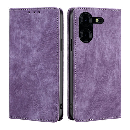 RFID Anti-theft Brush Magnetic Leather Phone Case, For Tecno Pova 5 Pro, For Tecno Pova Neo 3, For Tecno Camon 20 Premier 5G, For Tecno Camon 20 Pro 5G