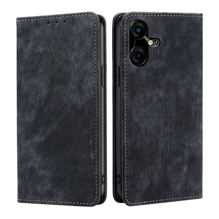 RFID Anti-theft Brush Magnetic Leather Phone Case, For Tecno Pova 5 Pro, For Tecno Pova Neo 3, For Tecno Camon 20 Premier 5G, For Tecno Camon 20 Pro 5G