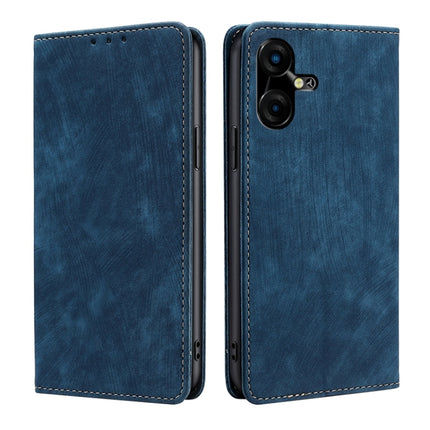 RFID Anti-theft Brush Magnetic Leather Phone Case, For Tecno Pova 5 Pro, For Tecno Pova Neo 3, For Tecno Camon 20 Premier 5G, For Tecno Camon 20 Pro 5G