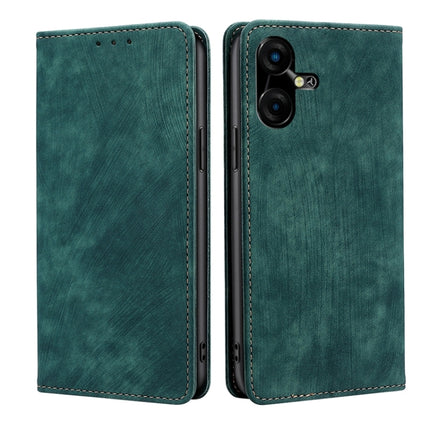 RFID Anti-theft Brush Magnetic Leather Phone Case, For Tecno Pova 5 Pro, For Tecno Pova Neo 3, For Tecno Camon 20 Premier 5G, For Tecno Camon 20 Pro 5G