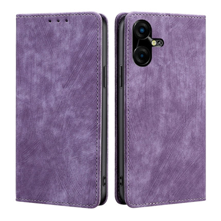 RFID Anti-theft Brush Magnetic Leather Phone Case, For Tecno Pova 5 Pro, For Tecno Pova Neo 3, For Tecno Camon 20 Premier 5G, For Tecno Camon 20 Pro 5G