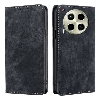 RFID Anti-theft Brush Magnetic Leather Phone Case, For Tecno Camon 30 Premier 5G, For Tecno Pova 6 Neo 4G, For Tecno Camon 30 Pro 5G, For Tecno Camon 30