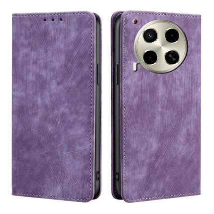RFID Anti-theft Brush Magnetic Leather Phone Case, For Tecno Camon 30 Premier 5G, For Tecno Pova 6 Neo 4G, For Tecno Camon 30 Pro 5G, For Tecno Camon 30
