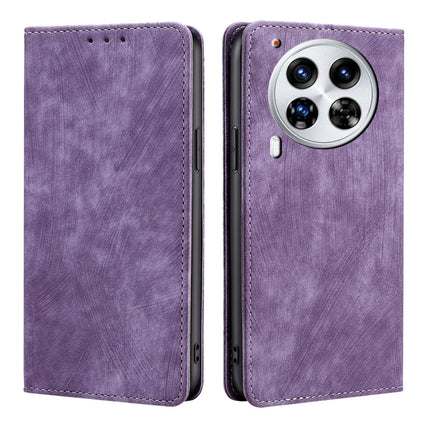 RFID Anti-theft Brush Magnetic Leather Phone Case, For Tecno Camon 30 Premier 5G, For Tecno Pova 6 Neo 4G, For Tecno Camon 30 Pro 5G, For Tecno Camon 30
