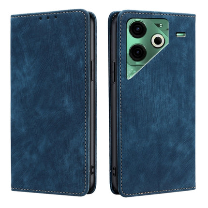 RFID Anti-theft Brush Magnetic Leather Phone Case, For Tecno Camon 30 Premier 5G, For Tecno Pova 6 Neo 4G, For Tecno Camon 30 Pro 5G, For Tecno Camon 30