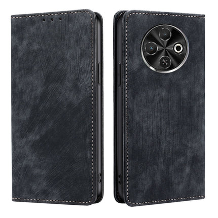 RFID Anti-theft Brush Magnetic Leather Phone Case, For Tecno Camon 40 Premier 5G, For Tecno Spark 30 4G, For Tecno Pova 6 Neo 5G, For Tecno Spark 30C 4G