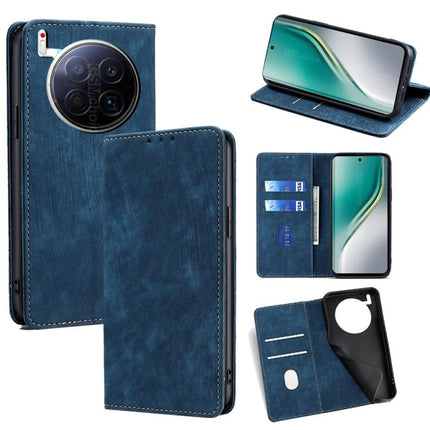 RFID Anti-theft Brush Magnetic Leather Phone Case, For Tecno Camon 40 Premier 5G, For Tecno Spark 30 4G, For Tecno Pova 6 Neo 5G, For Tecno Spark 30C 4G