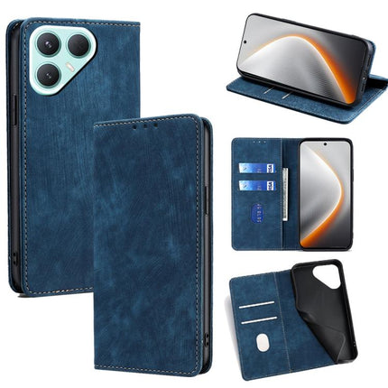 RFID Anti-theft Brush Magnetic Leather Phone Case, For Tecno Pova 7 Pro, For Tecno Pova 7 5G, For Tecno Spark 40 Pro+ 4G, For Tecno Spark 40 Pro 4G