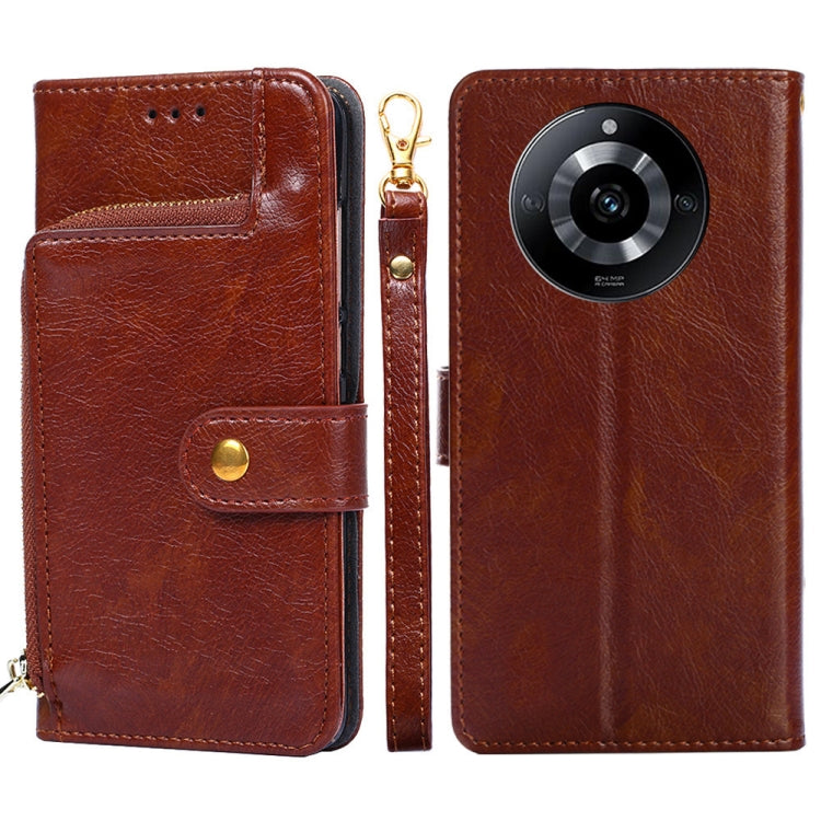 Zipper Bag Leather Phone Case, For Realme 11 5G, For Realme 11 Pro / 11 Pro+ 5G, For Realme C65 4G