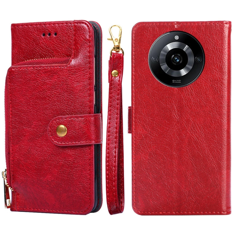 Zipper Bag Leather Phone Case, For Realme 11 5G, For Realme 11 Pro / 11 Pro+ 5G, For Realme C65 4G