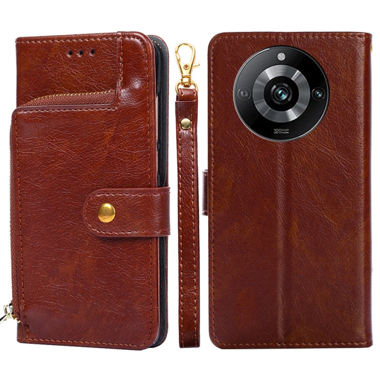 Zipper Bag Leather Phone Case, For Realme 11 5G, For Realme 11 Pro / 11 Pro+ 5G, For Realme C65 4G