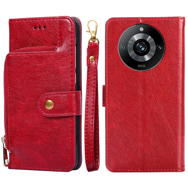 Zipper Bag Leather Phone Case, For Realme 11 5G, For Realme 11 Pro / 11 Pro+ 5G, For Realme C65 4G
