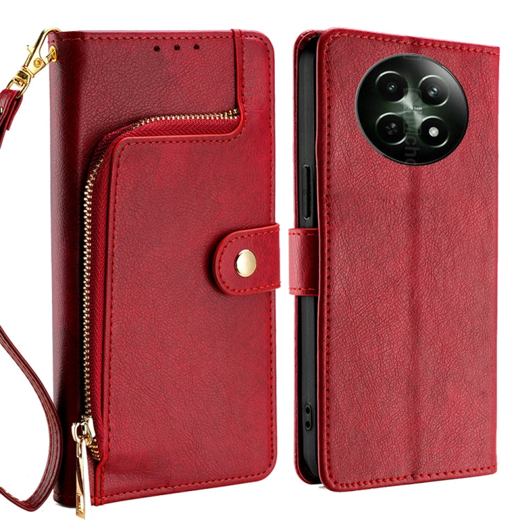 Zipper Bag Leather Phone Case, For Realme 13 Pro 5G, For Realme GT Neo6 SE, For Realme 12 5G, For Realme 12+ 5G, For Realme 12 Pro 5G, For Realme GT5 Pro 5G