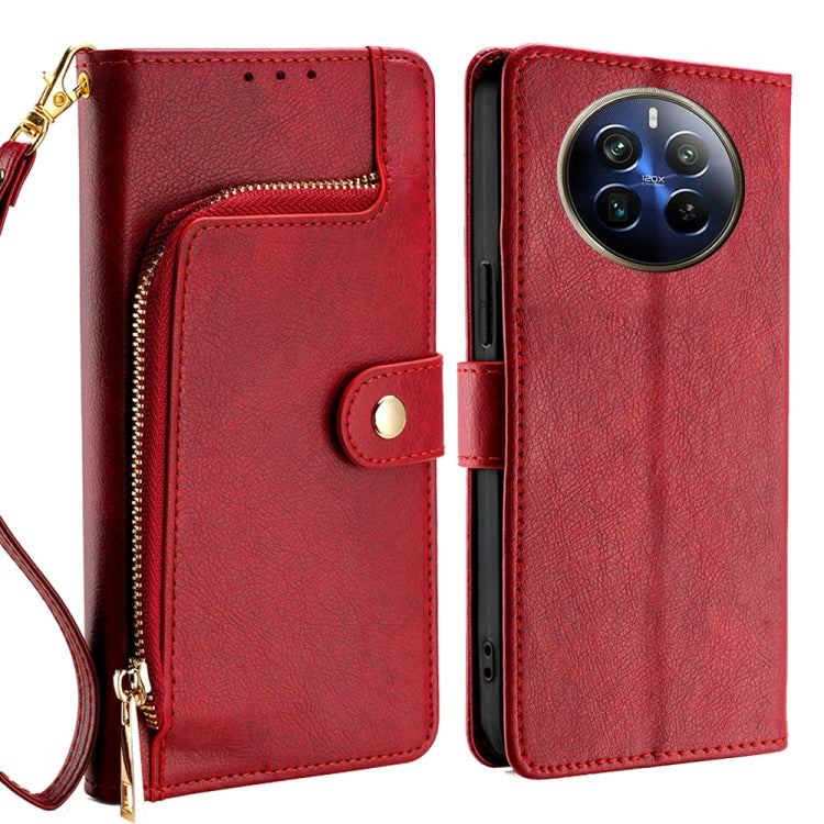 Zipper Bag Leather Phone Case, For Realme 13 Pro 5G, For Realme GT Neo6 SE, For Realme 12 5G, For Realme 12+ 5G, For Realme 12 Pro 5G, For Realme GT5 Pro 5G