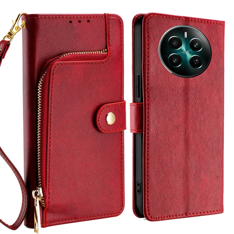 Zipper Bag Leather Phone Case, For Realme 13 Pro 5G, For Realme GT Neo6 SE, For Realme 12 5G, For Realme 12+ 5G, For Realme 12 Pro 5G, For Realme GT5 Pro 5G