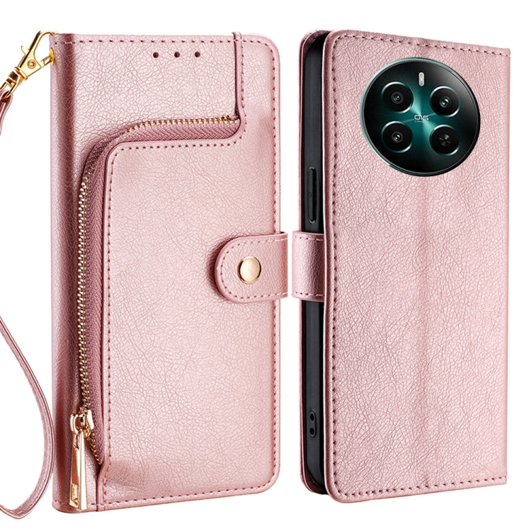 Zipper Bag Leather Phone Case, For Realme 13 Pro 5G, For Realme GT Neo6 SE, For Realme 12 5G, For Realme 12+ 5G, For Realme 12 Pro 5G, For Realme GT5 Pro 5G