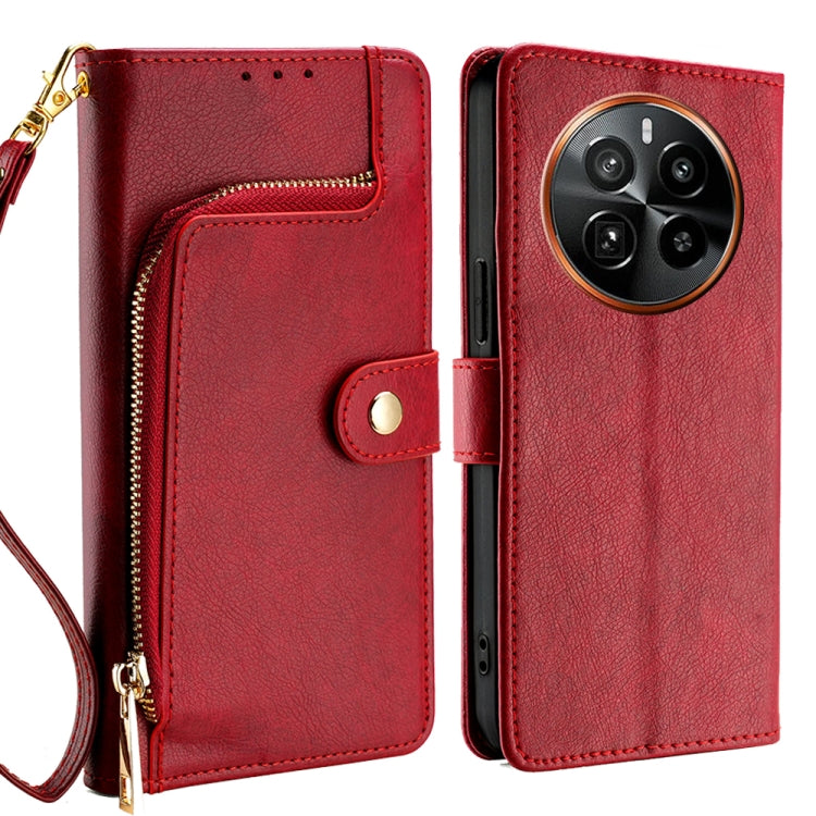Zipper Bag Leather Phone Case, For Realme 13 Pro 5G, For Realme GT Neo6 SE, For Realme 12 5G, For Realme 12+ 5G, For Realme 12 Pro 5G, For Realme GT5 Pro 5G