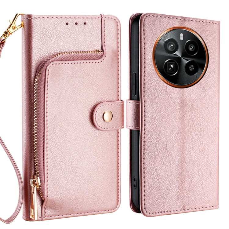 Zipper Bag Leather Phone Case, For Realme 13 Pro 5G, For Realme GT Neo6 SE, For Realme 12 5G, For Realme 12+ 5G, For Realme 12 Pro 5G, For Realme GT5 Pro 5G