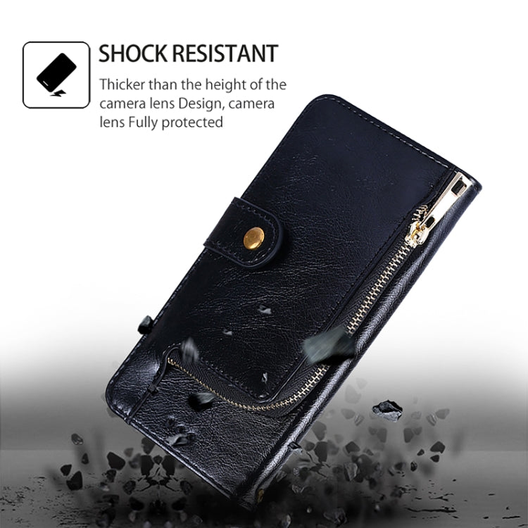 Zipper Bag Leather Phone Case, For Realme 13 Pro 5G, For Realme GT Neo6 SE, For Realme 12 5G, For Realme 12+ 5G, For Realme 12 Pro 5G, For Realme GT5 Pro 5G