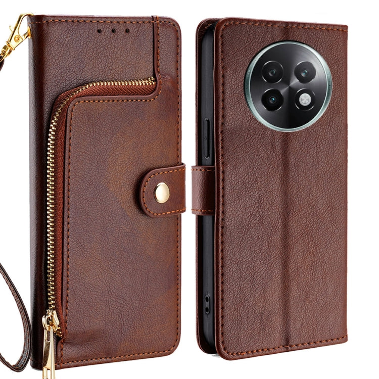 Zipper Bag Leather Phone Case, For Realme 13 Pro 5G, For Realme GT Neo6 SE, For Realme 12 5G, For Realme 12+ 5G, For Realme 12 Pro 5G, For Realme GT5 Pro 5G
