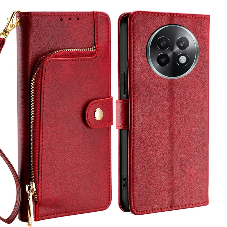 Zipper Bag Leather Phone Case, For Realme 13 Pro 5G, For Realme GT Neo6 SE, For Realme 12 5G, For Realme 12+ 5G, For Realme 12 Pro 5G, For Realme GT5 Pro 5G