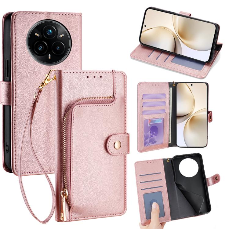 Zipper Bag Leather Phone Case, For Realme 14 5G Global, For Realme P3 Ultra 5G, For Realme P3 Pro 5G Global, For Realme 14 Pro+ 5G, For Realme 14 Pro 5G Global, For Realme C75 4G / 14x 5G Global