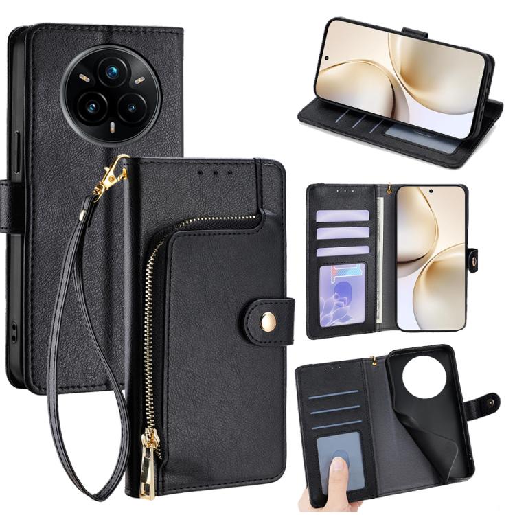 Zipper Bag Leather Phone Case, For Realme 14 5G Global, For Realme P3 Ultra 5G, For Realme P3 Pro 5G Global, For Realme 14 Pro+ 5G, For Realme 14 Pro 5G Global, For Realme C75 4G / 14x 5G Global