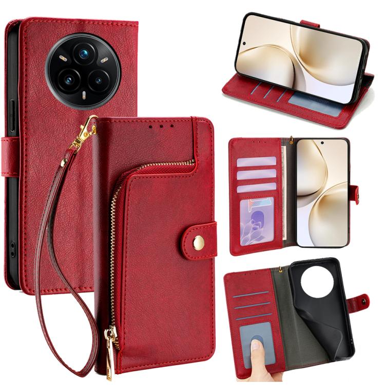 Zipper Bag Leather Phone Case, For Realme 14 5G Global, For Realme P3 Ultra 5G, For Realme P3 Pro 5G Global, For Realme 14 Pro+ 5G, For Realme 14 Pro 5G Global, For Realme C75 4G / 14x 5G Global