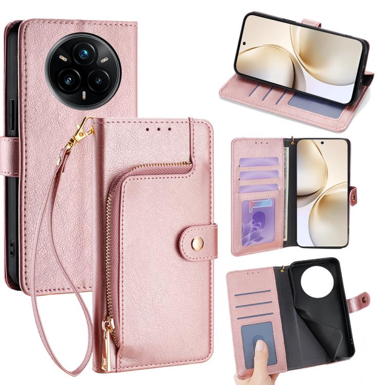 Zipper Bag Leather Phone Case, For Realme 14 5G Global, For Realme P3 Ultra 5G, For Realme P3 Pro 5G Global, For Realme 14 Pro+ 5G, For Realme 14 Pro 5G Global, For Realme C75 4G / 14x 5G Global