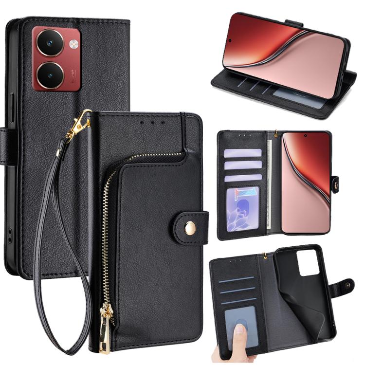 Zipper Bag Leather Phone Case, For Realme 14 5G Global, For Realme P3 Ultra 5G, For Realme P3 Pro 5G Global, For Realme 14 Pro+ 5G, For Realme 14 Pro 5G Global, For Realme C75 4G / 14x 5G Global
