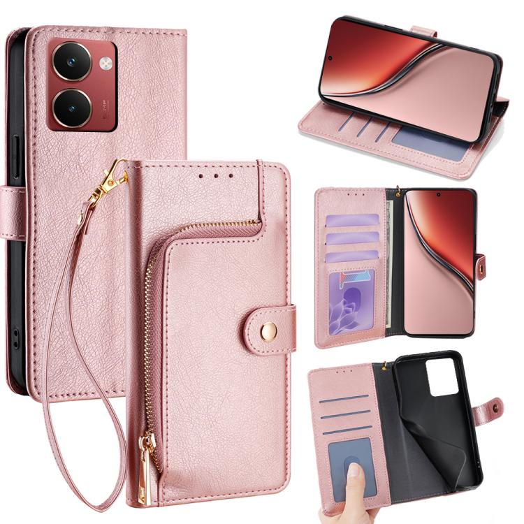 Zipper Bag Leather Phone Case, For Realme 14 5G Global, For Realme P3 Ultra 5G, For Realme P3 Pro 5G Global, For Realme 14 Pro+ 5G, For Realme 14 Pro 5G Global, For Realme C75 4G / 14x 5G Global