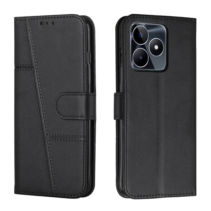 Stitching Calf Texture Buckle Leather Phone Case, For Realme 11 4G, For Realme 11 5G, For Realme C53/Narzo N53, For Realme 11