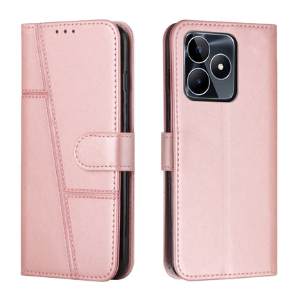 Stitching Calf Texture Buckle Leather Phone Case, For Realme 11 4G, For Realme 11 5G, For Realme C53/Narzo N53, For Realme 11