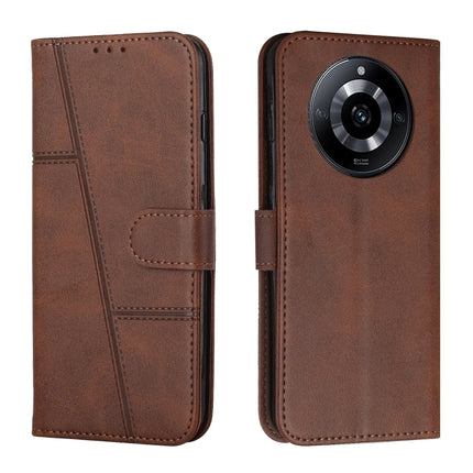 Stitching Calf Texture Buckle Leather Phone Case, For Realme 11 4G, For Realme 11 5G, For Realme C53/Narzo N53, For Realme 11